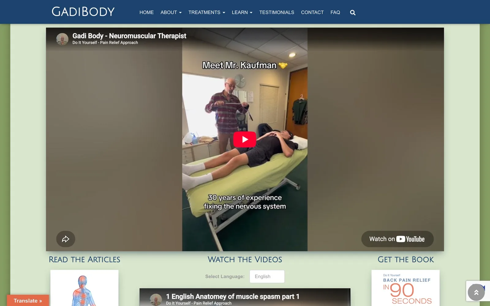 GadiBody — Educational section explaining the technique