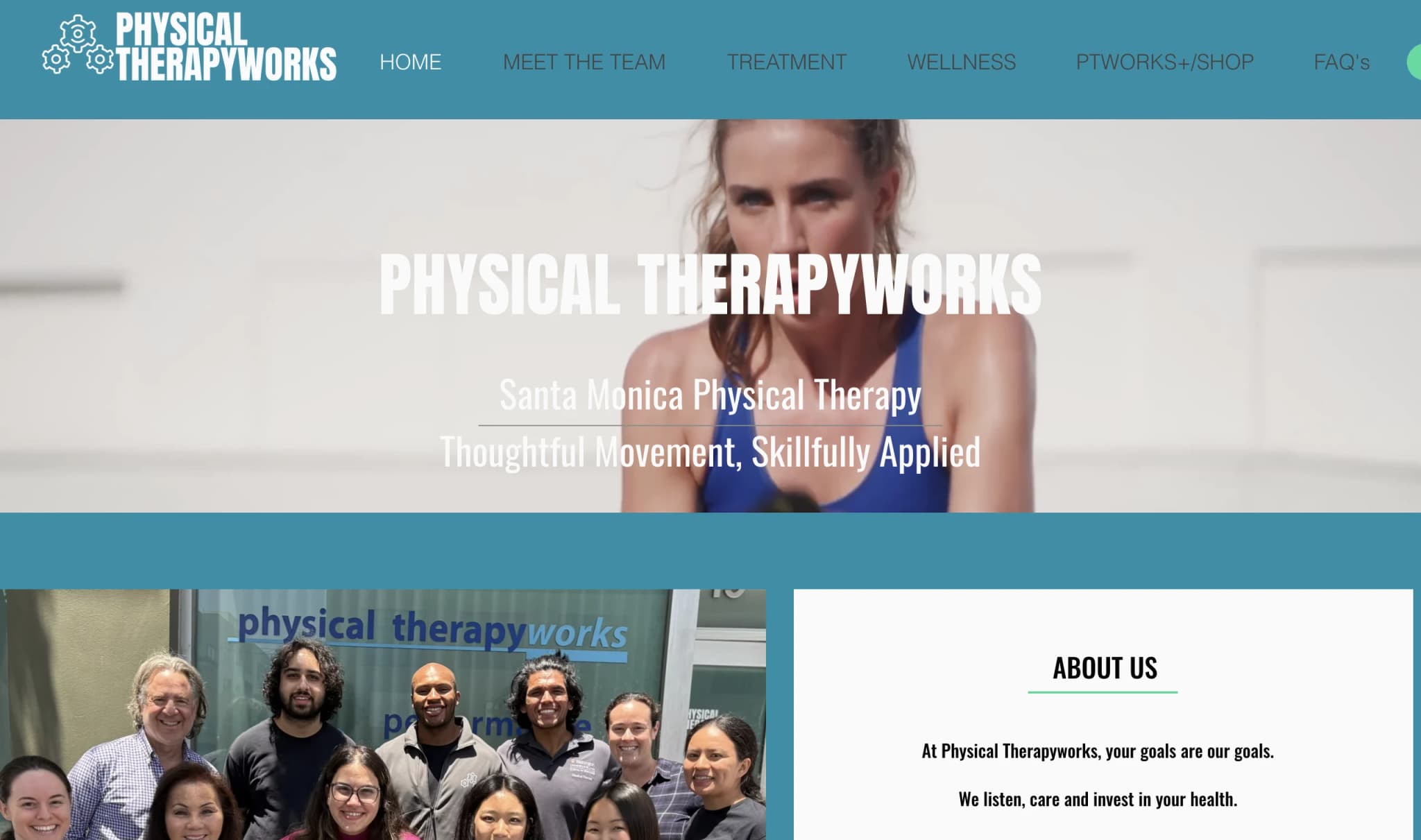 Physical Therapyworks — Santa Monica clinic homepage
