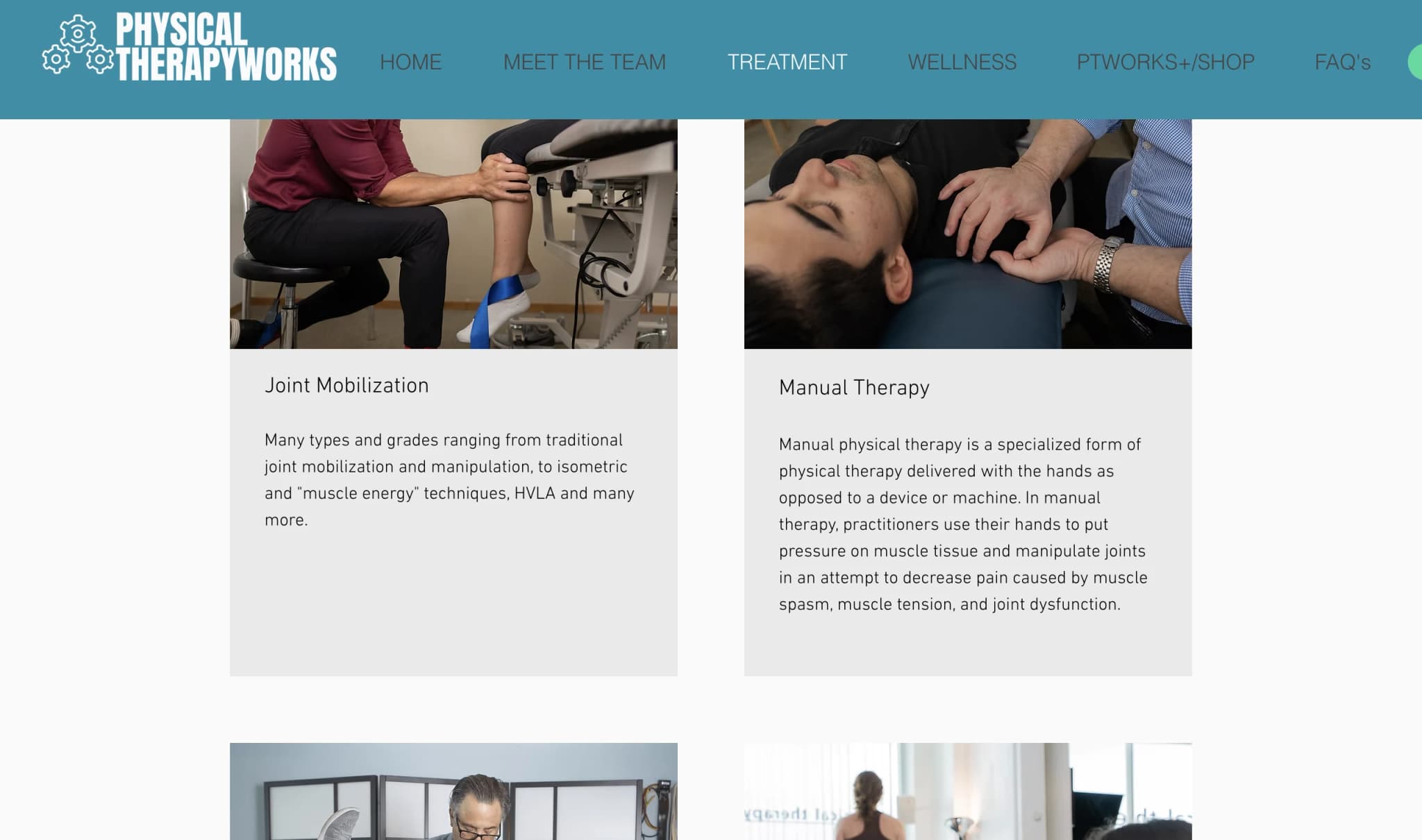 Physical Therapyworks — Treatment services