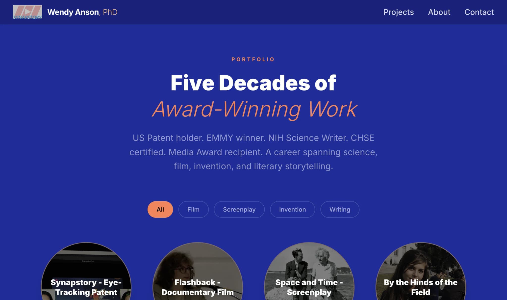 Wendy Anson, PhD — Filterable portfolio gallery