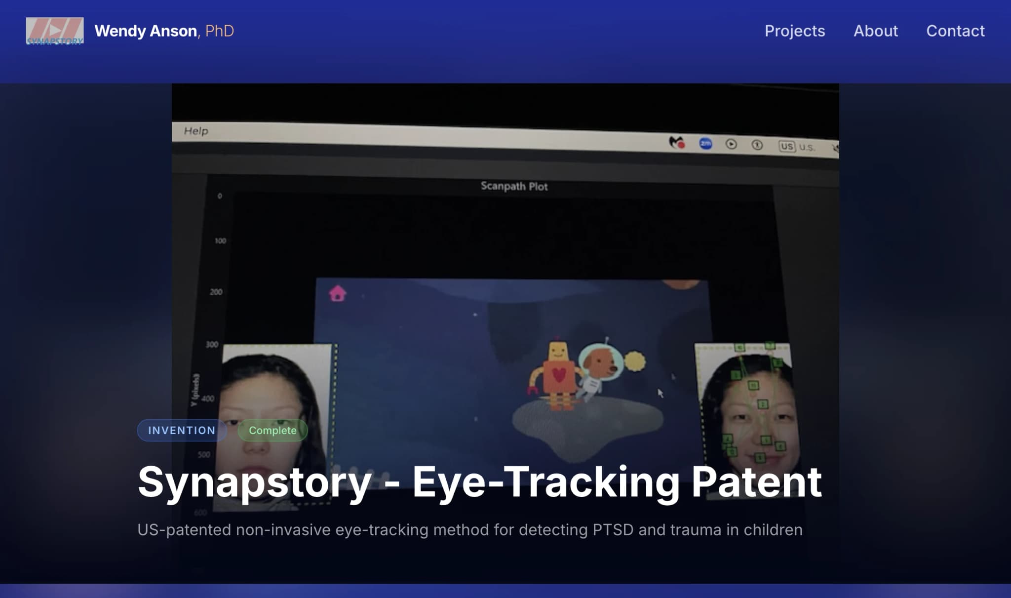 Wendy Anson, PhD — Project detail — patent showcase