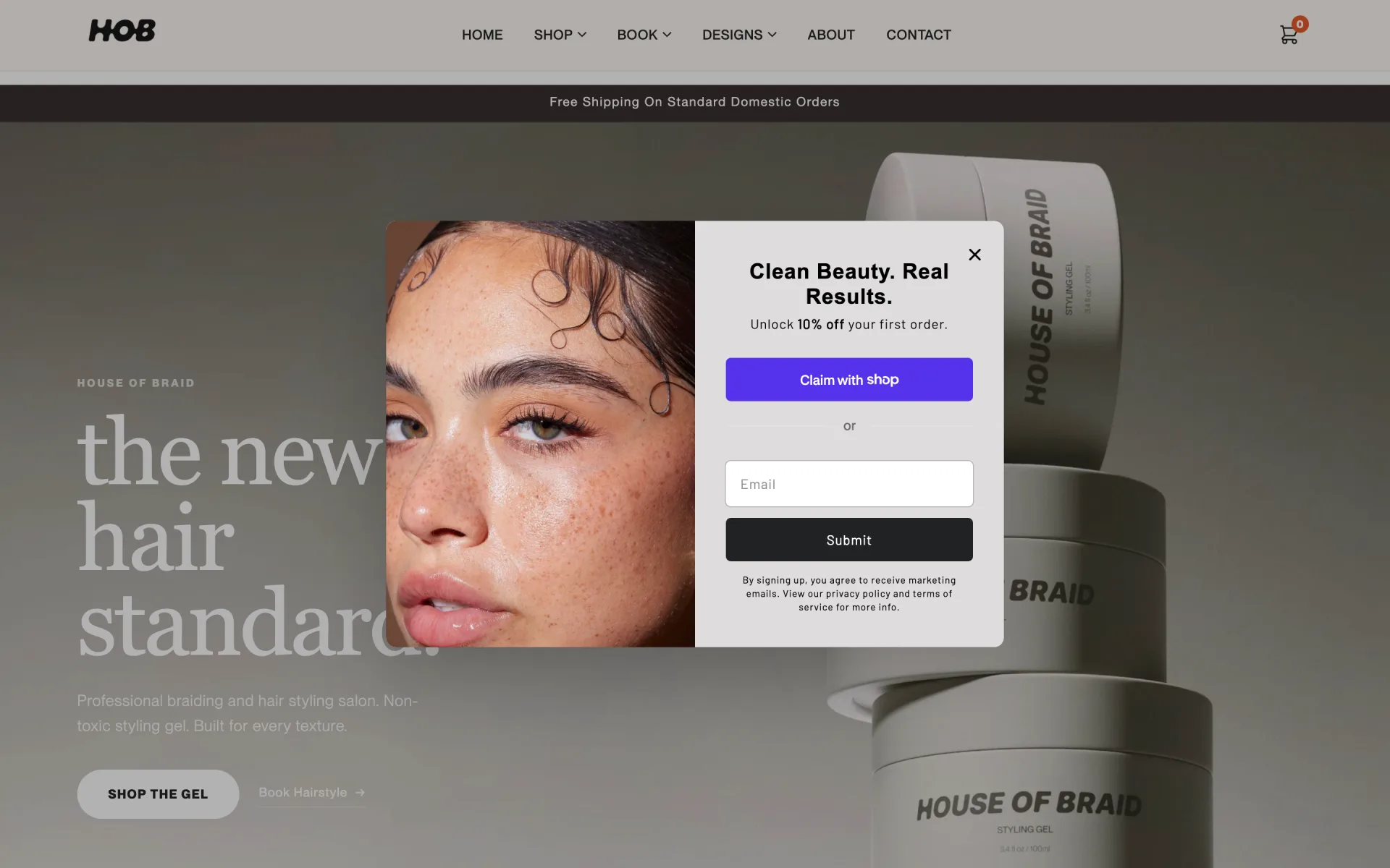 House of Braid — Premium braiding salon storefront